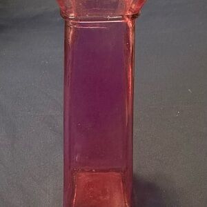 Elegant Red Glass Vase